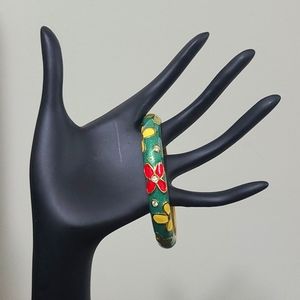 BJ Enameled Bracelet - Floral
